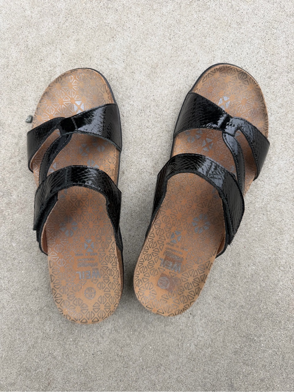 Dr Andrew Weil Faith Black Sandals 41/US 10